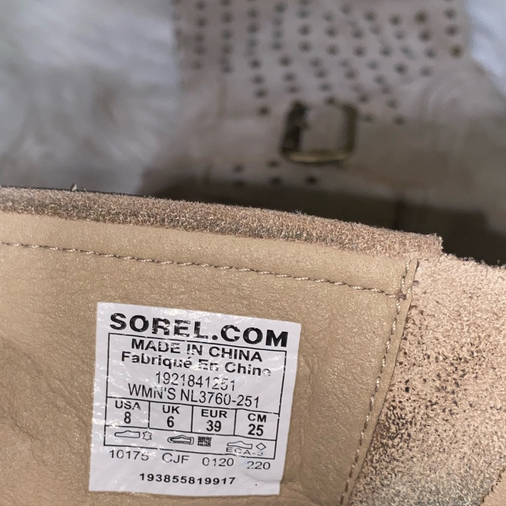 GUC Sorel Joan of Arctic Wedge II Studded Boots - US Size 8 - Picture 15 of 15